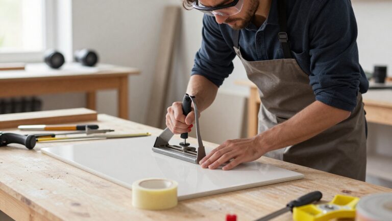 Technique pour couper du carrelage sans éclat ni fissure visible