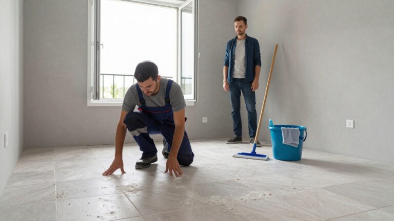 Guide pour nettoyer le carrelage après un chantier et restaurer la surface