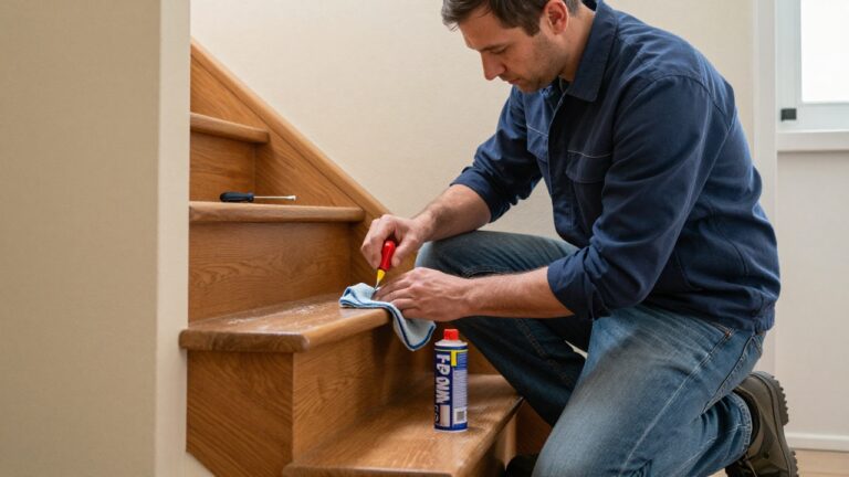 W40 pour escalier qui grince, lubrifiant anti-grincement efficace