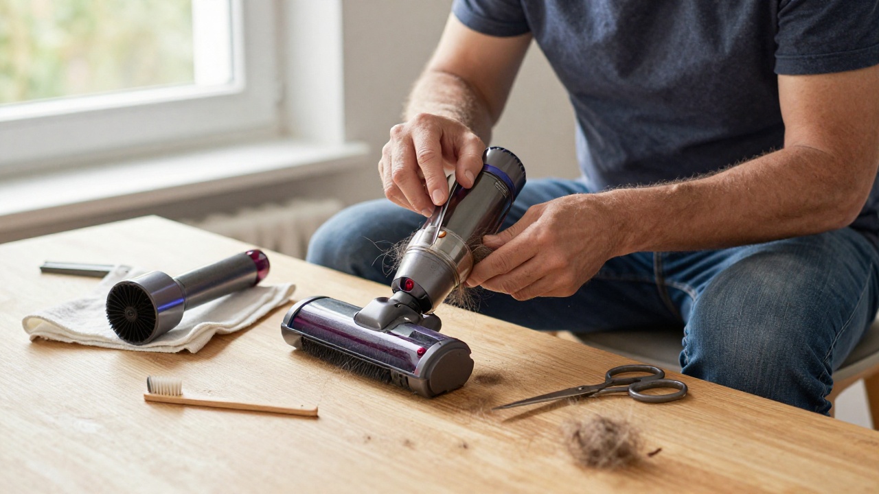 Brosse Dyson en panne ne tournant plus malgré nettoyage approfondi