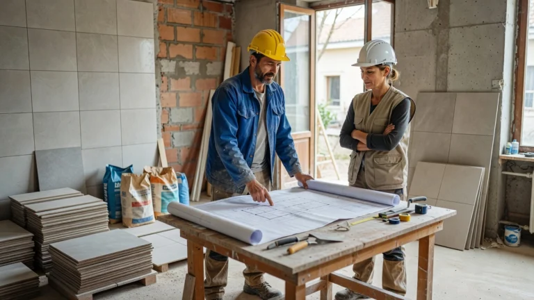 Une formation de chantier laminutechantier change-t-elle vraiment la façon de piloter une équipe ? illustré dans une scène éditoriale