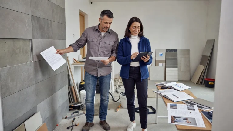 Comment trouver un chantier avec Proxichantier quand on est particulier ? illustré dans une scène éditoriale